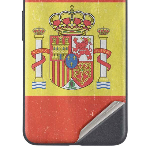 Spain Flag Distressed Google Pixel 5a Skin